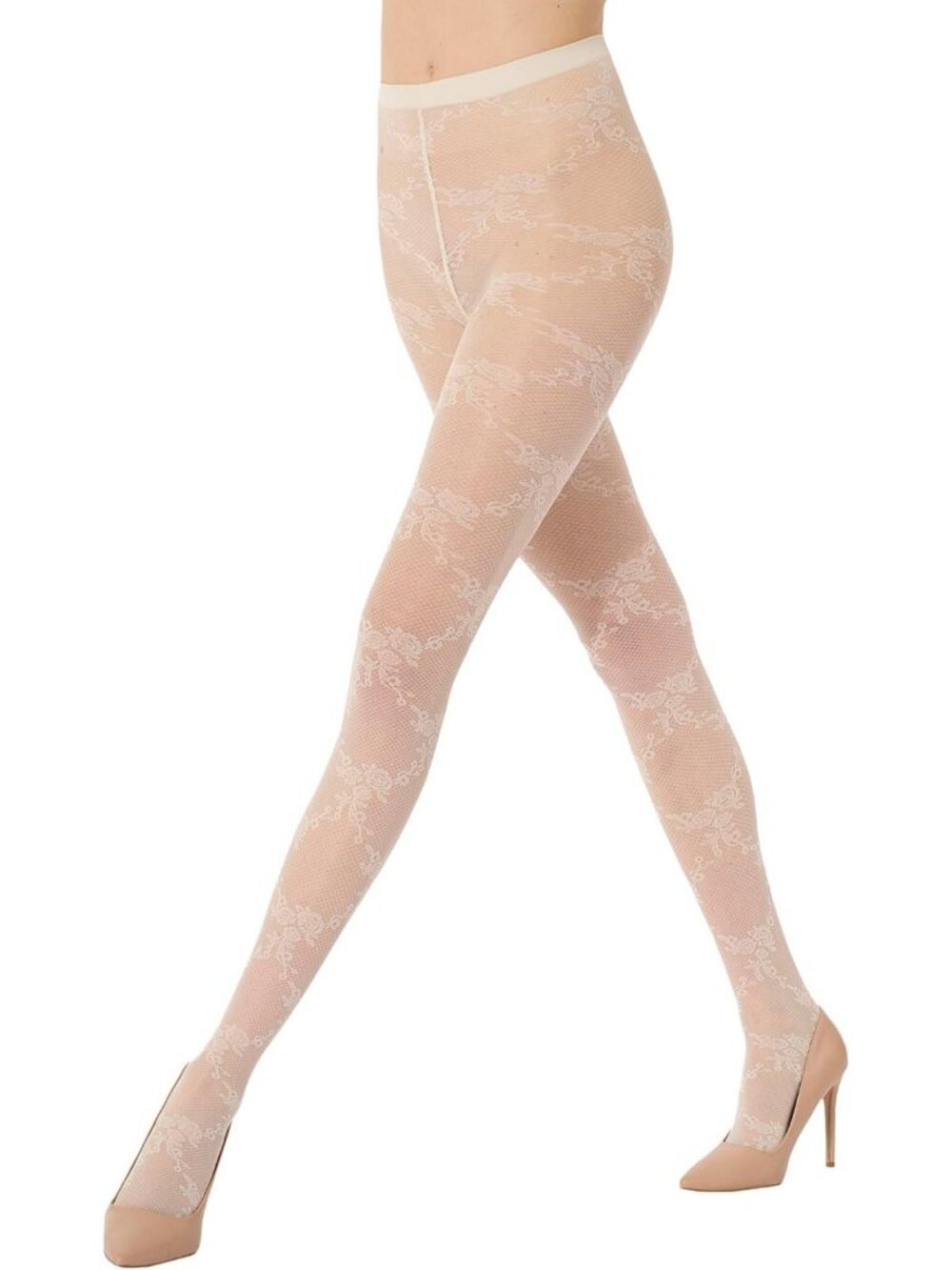 Floral Lace Tights for Women | Elegant Sheer Legwear | Perfect for Any Occasion